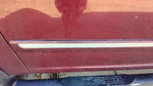 97-02 Ford Expedition Driver Left Front Moulding From Door Trim Strip Maroon Jl