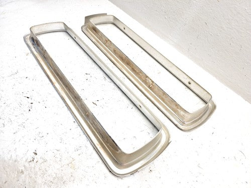 1964 Ford Thunderbird Coupe Pair Chrome Tail Light Trim Bezel Surround Oem