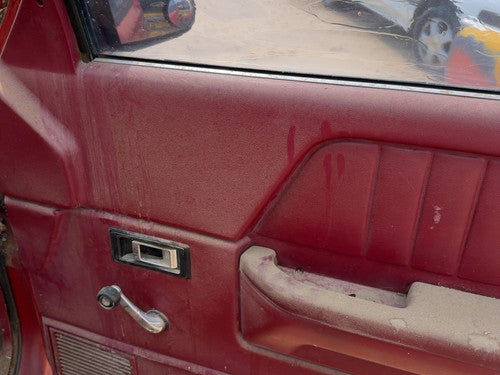 1991-1993 Dodge Dakota Passenger Right Front Door Trim Panel Manual Red