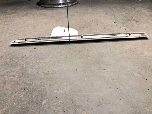 00-03 Sentra Passenger Right Rear Moulding On Door Back Trim Strip White Qm1