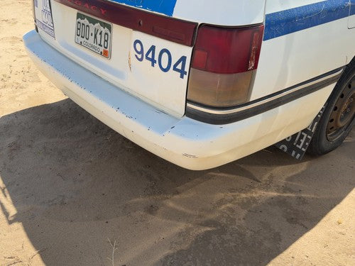 1990-1994 Subaru Legacy Rhd Rear Bumper Cover Assembly Oem Back Wagon White