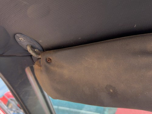 1987-1988 Toyota FX Driver Left Sun Visor OEM Gray