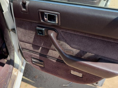 88-89 Accord Lx Passenger Right Rear Door Trim Panel With Switches Back Maroon