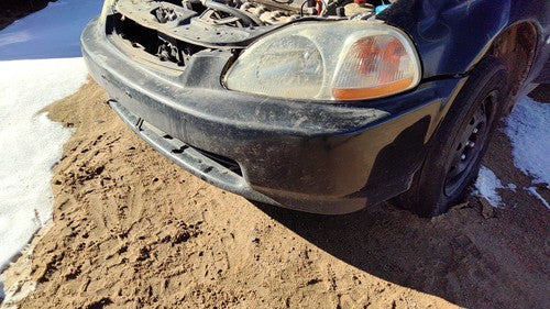1996-1998 Honda Civic Front Bumper Cover Assembly Oem Black 4802120