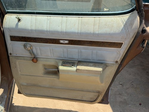 1974 Chevy Impala Passenger Right Rear Door Trim Panel Manual Back