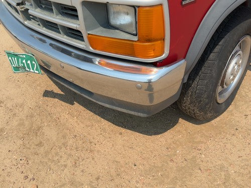 1991-1996 Dodge Dakota Front Bumper With Brackets Assembly Oem Red 04482850