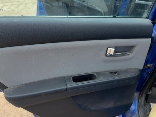 11-12 Sentra Driver Left Rear Door Trim Panel With Switches Back Charcoal X