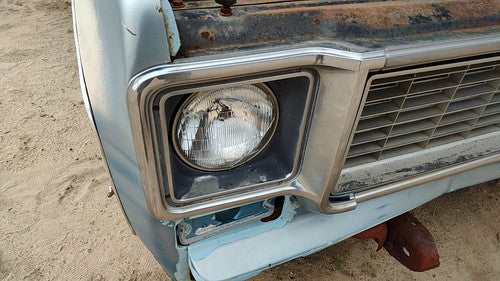 73-78 Chevy C10 Passenger Right Headlight Trim Surround Panel Oem Door 376628