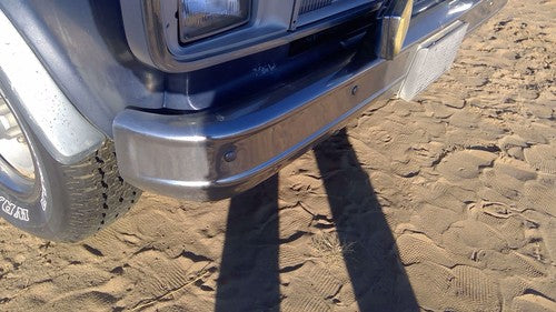 1978-1991 Chevy G20 Van Chrome Front Bumper With Brackets Oem 00464364