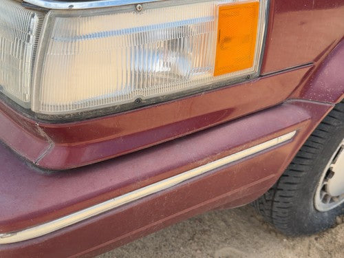 1987 Nissan Maxima Driver Left Moulding From Fender Oem Trim Strip 4Dr Sedan Red