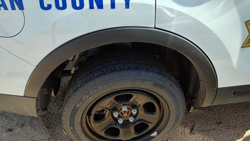11-19 Explorer Police Interceptor Passenger Right Rear Wheel Flare Moulding Back
