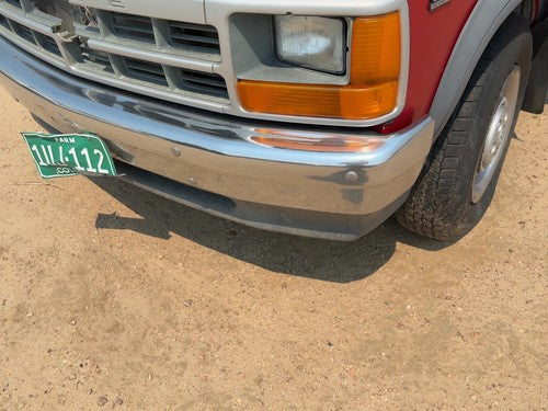 1991-1996 Dodge Dakota Front Bumper With Brackets Assembly Oem Red 04482850