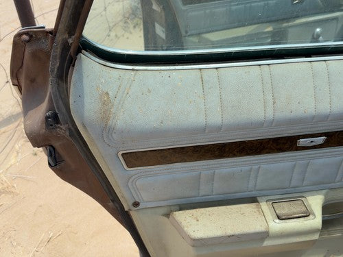 1974 Chevy Impala Driver Left Rear Door Trim Panel Manual Back