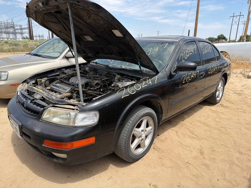 1995-1999 Nissan Maxima Driver Left Front Moulding From Door Oem Super Black Kh3