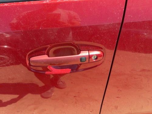 06-09 Prius Driver Left Front Outside Door Handle Smart Key Barcelona Red 3R3