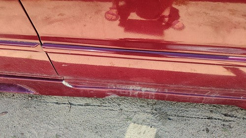 1994-96 Honda Accord Passenger Right Front Moulding From Door Oem Trim Strip Red