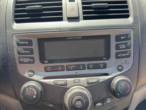 03-07 Accord Stock Radio Oem Factory Stereo Cd Player 6 Disc Without Navigation