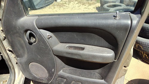 03-04 Jeep Liberty Passenger Right Front Door Trim Panel With Switches Gray Dv