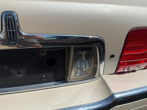2000-2006 Lincoln LS License Plate Trim Surround Panel Tail Trunk Finish OEM