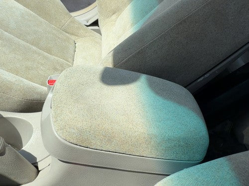 01-03 Elantra Center Console Lid Only Arm Rest Fold Down Manual Cloth Gray Ze