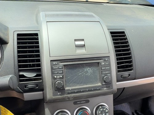 10-12 Nissan Sentra Trim Bezel Around Radio Surround Dash Panel Oem Charcoal X