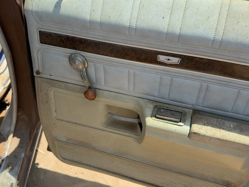 1974 Chevy Impala Passenger Right Rear Door Trim Panel Manual Back