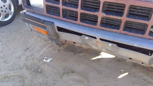 1986-1987 Isuzu Pup Pickup Front Bumper With Brackets Oem Chrome Bent Up
