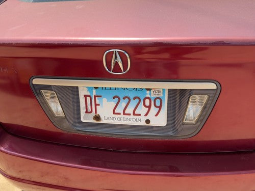 2004-2008 Acura Tl License Plate Trim Surround Panel Oem Tail Trunk Finish