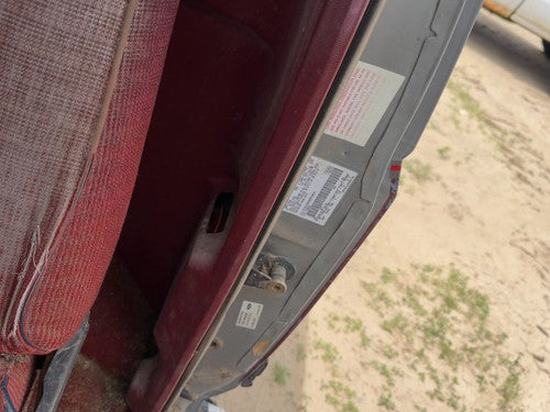 1987-1991 Ford F150 Pickup Driver Left Rear B-Post Trim Panel Red