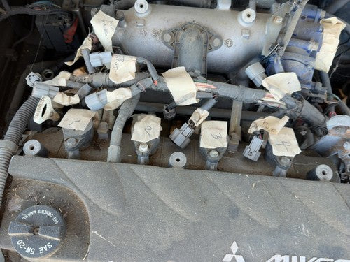 06-12 Mitsubishi Eclipse Complete Fuel Rail With Injectors Set Loaded Oem 2.4L
