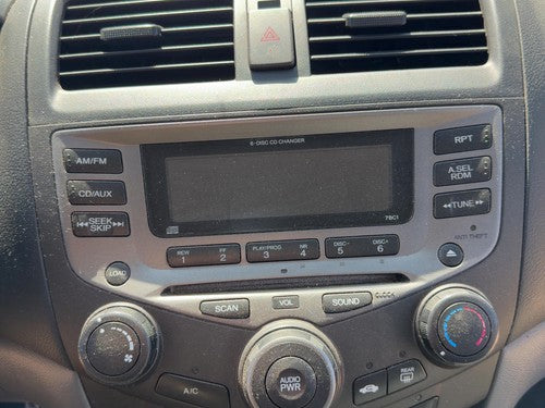 03-07 Accord Stock Radio Oem Factory Stereo Cd Player 6 Disc Without Navigation