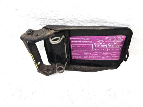 1972-1989 Mercedes 450Sl 107 Fuel Tank Door With Hinge Gas Lid Oem Filler Black
