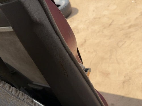 1985-1988 Nissan Maxima Sedan Driver Left Lower B-Pillar Trim Gray OEM