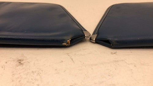 1984 Pair Ford F150 Driver Passenger Left Right Sun Visor Oem Blue