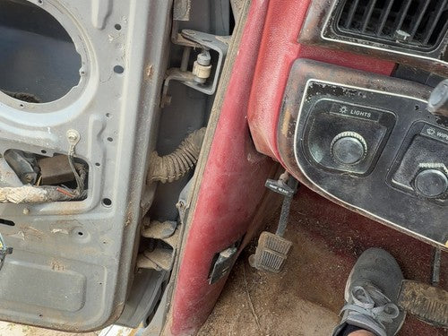 1987-1991 Ford F150 Driver Left Lower Kick Trim Panel Oem Red