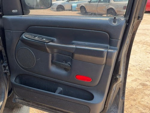 02 Ram 1500 Passenger Right Front Door Trim Panel With Switches Dark Gray V9Dv