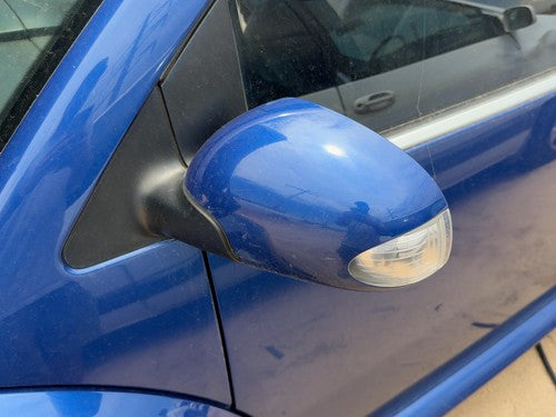 03-09 Vw Beetle Convertible Driver Left Power Side Mirror Door Mounted Oem Blue