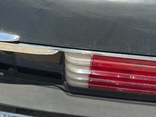 1980 Mercedes 450SL 107 License Plate Trim Surround Panel OEM Tail Trunk Finish