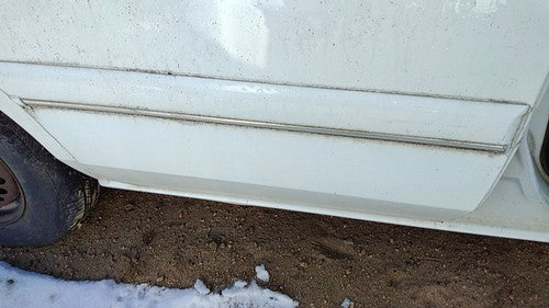 97-02 Century Passenger Right Rear Moulding From Door Back Trim Strip White