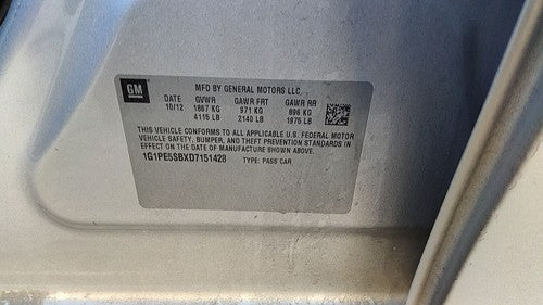 2011-2016 Chevy Cruze Cylinder Head Assembly Oem 1.4L 12703173