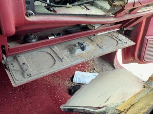 1987-1996 Dodge Dakota Glove Box Assembly Complete Door With Latch Oem Red