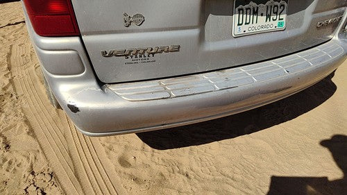 1997-2000 Chevy Venture Rear Bumper Cover Assembly Oem Back Silver 17U 12335848