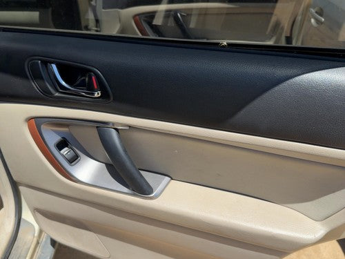 06-09 Legacy Outback Passenger Rear Door Trim Panel With Switches Back Taupe Tau