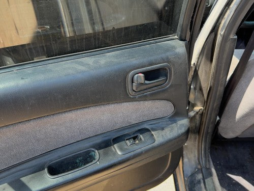 96-99 Nissan Maxima Driver Left Rear Door Trim Panel With Switches Back Black