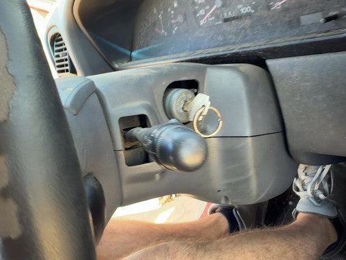 1993-1995 Nissan Pathfinder Steering Column Assembly OEM Gray Floor Shift