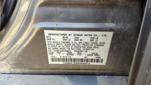 2004-2008 Nissan Maxima Sun Roof Glass Oem Top Window 912107Y010