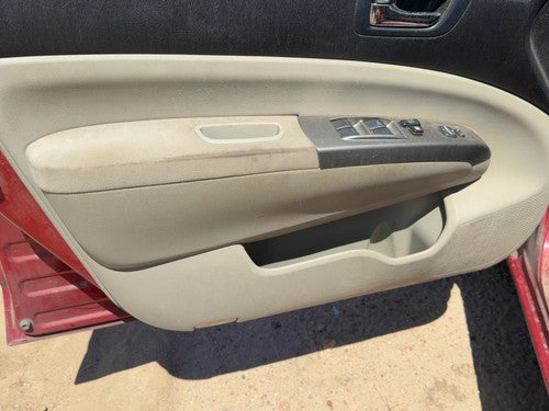 06-09 Prius Driver Left Front Door Trim Panel With Master Switch Black Cloth Bis