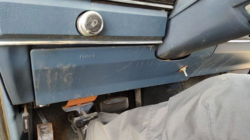 1983-1988 Ford Ranger Lower Dash Under Column Knee Bolster Trim Panel Oem Blue