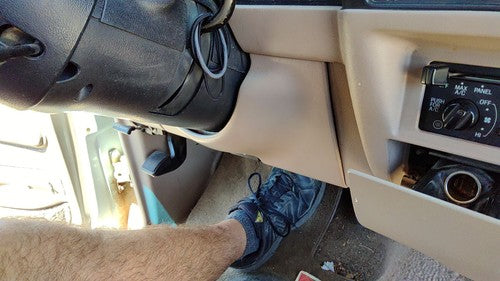 1993-1994 Ford Explorer Lower Dash Under Column Knee Bolster Trim Panel Oem Tan