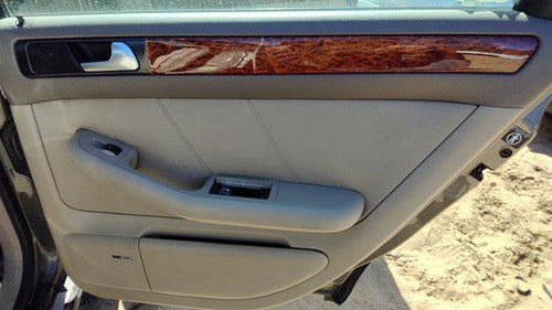 2002-2004 Audi A6 Passenger Right Rear Door Trim Panel With Switches Back Tan